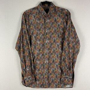Calder Carmel Paisley Shirt Mens Medium Button Up Classic Limited Edition 1/100
